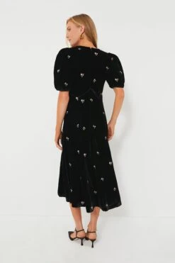 Black Rubina Embroidery Puff Sleeve Midi Dress 8 Black Rubina Embroidery Puff Sleeve Midi Dress -Outfit And Shoe Sales Store cu92KZBBfvEuKdbHcCJnTCwjRlO8zKJc 1