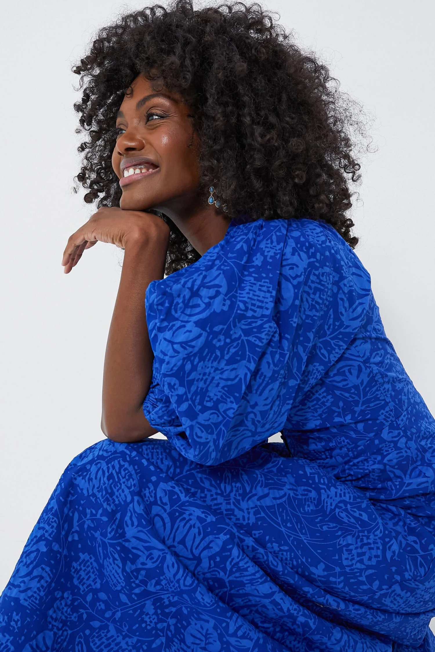 Royal Blue Button Front Brady Maxi Dress 2 Royal Blue Button Front Brady Maxi Dress - Image 2