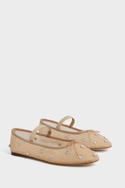 Loeffler Randall Caramel Mesh With Clear Rhinestone Leonie Flats -Outfit And Shoe Sales Store dOc1GQ5FvhMAJJMNqEI2t88r0g0g3FZT 1