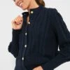 Navy Cotton Colette Cardigan