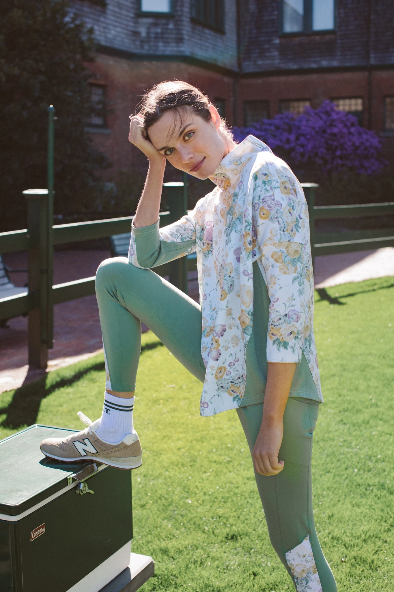 Meadow Green Chintz Ally Swing Sweatshirt 6 Meadow Green Chintz Ally Swing Sweatshirt - Image 6