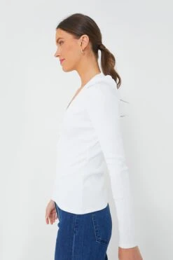 Veronica Beard White Dekalb Top -Outfit And Shoe Sales Store duLdkloqclwJTqbfykQabzBEN4rsErSG 1