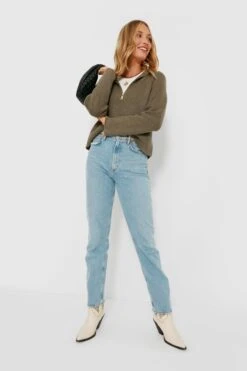 Quinlan Quarter Zip Cropped Sweater -Outfit And Shoe Sales Store dvfKZl6P4bgq8jgOV1itrz0o7AG2cBKV 1
