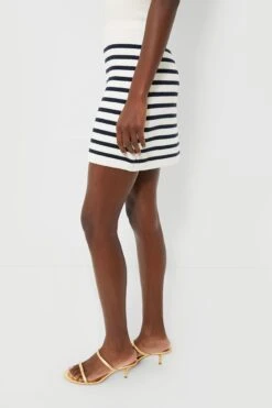 Navy & Cream Stripe Anna Knit Mini Skirt -Outfit And Shoe Sales Store dzjsD3t8a9y8JmC6wcpoJYA1hG4QoYev 1
