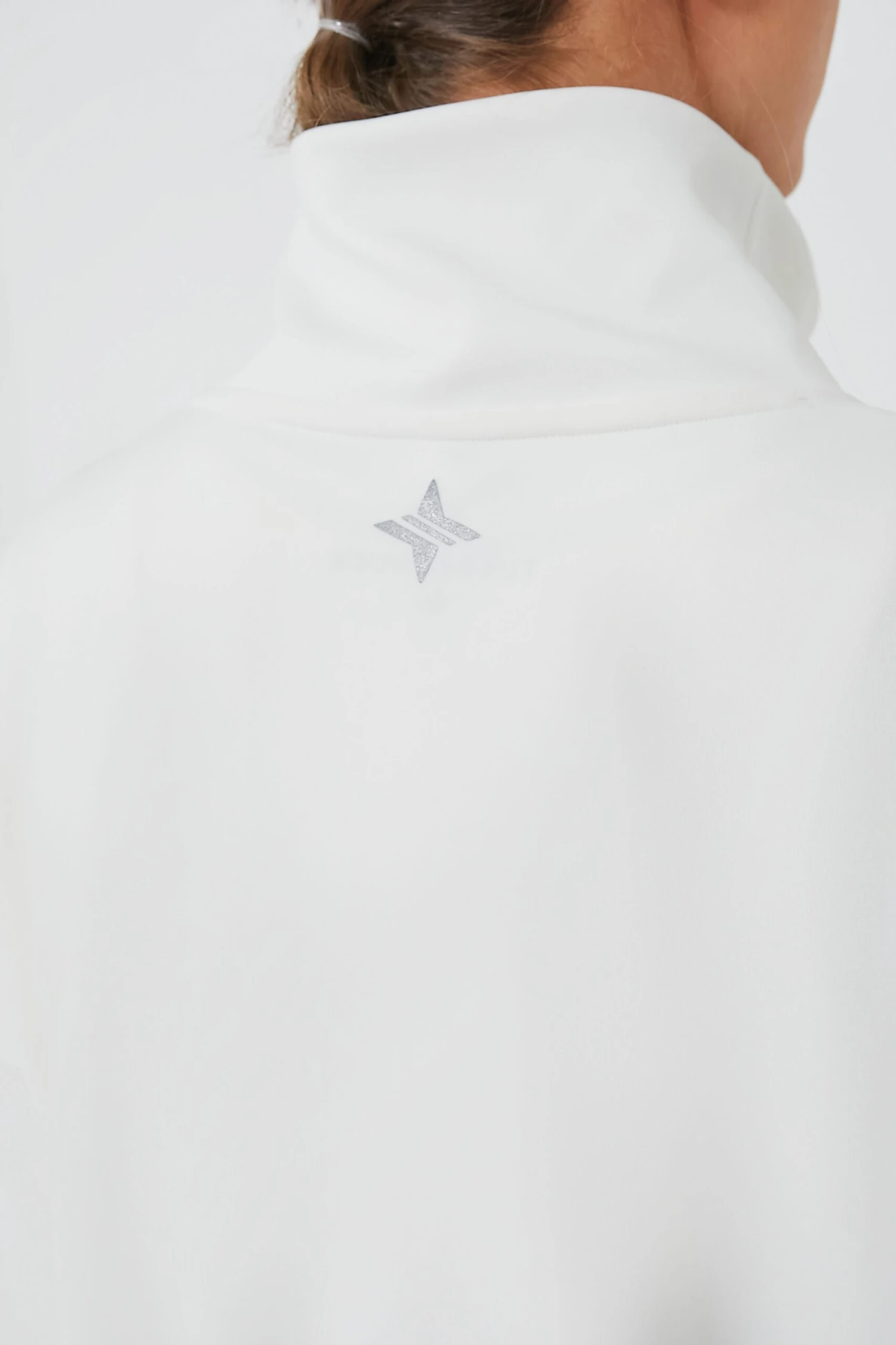 White Cinched Natalie Quarter Zip 5 White Cinched Natalie Quarter Zip - Image 5