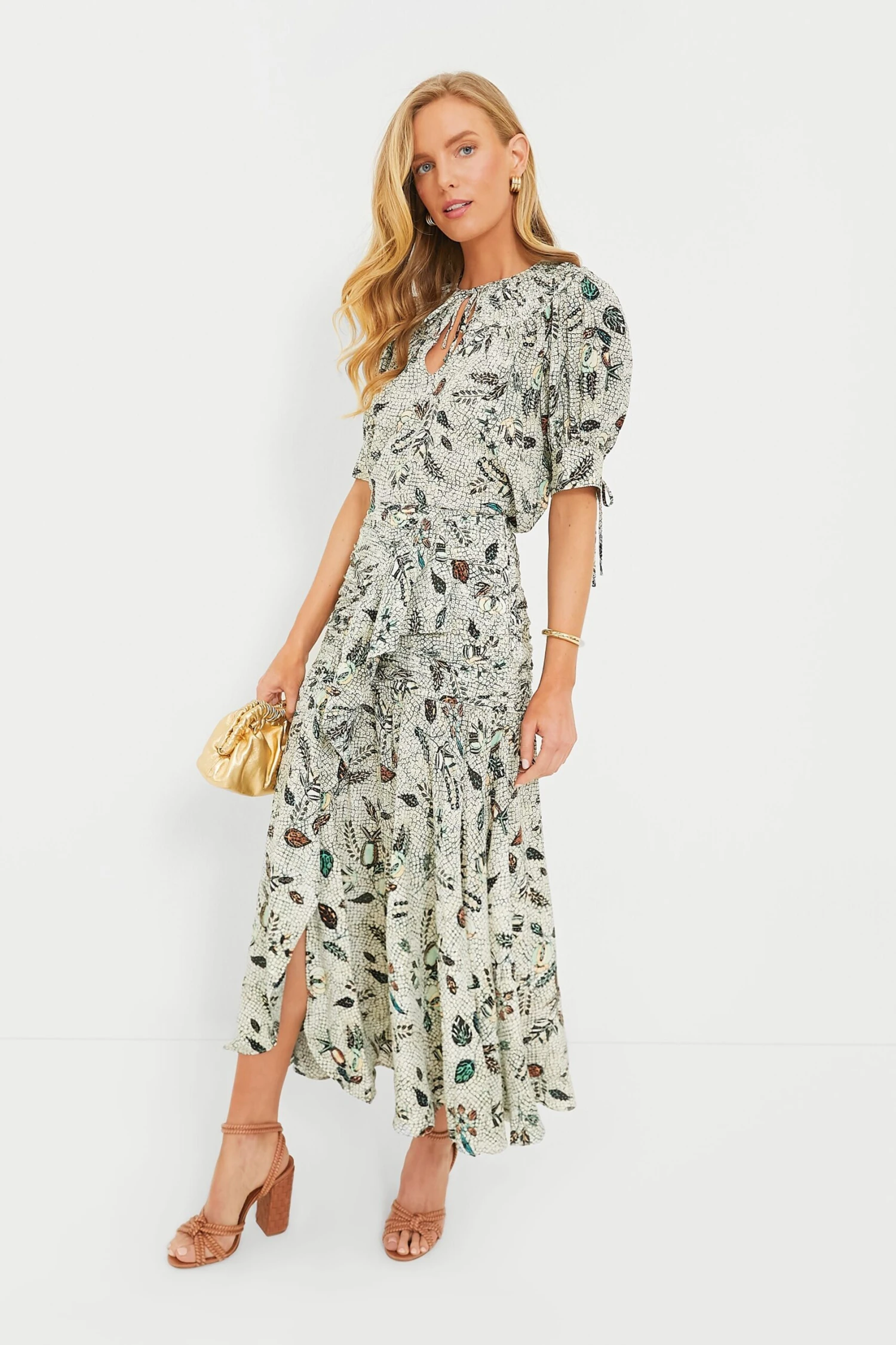 ULLA JOHNSON Botanical Mist Georgina Skirt 2 ULLA JOHNSON Botanical Mist Georgina Skirt - Image 2