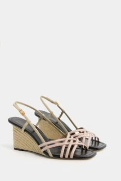 Tory Burch Pink Brick And Taupe Storm Multi Strap Wedge Sandal -Outfit And Shoe Sales Store exJ9IZJznEEfOoKcbSp2oaTOzWahn5ld 1