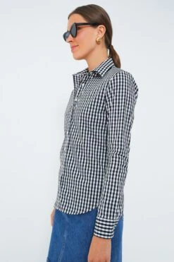 Black Gingham Long Sleeve Icon Shirt -Outfit And Shoe Sales Store fJNA9YtKSVLxVdQe15cV4I6GLyGxyjKC 1