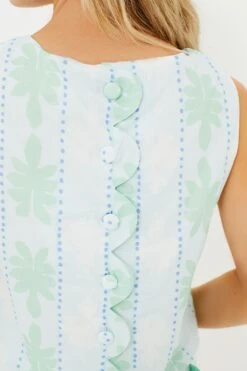 Cool Blue Cabana Stripe Scalloped Short Set -Outfit And Shoe Sales Store fgQdlqigGAaOX0FZpmXgy7Ha1TxRGLLy 1