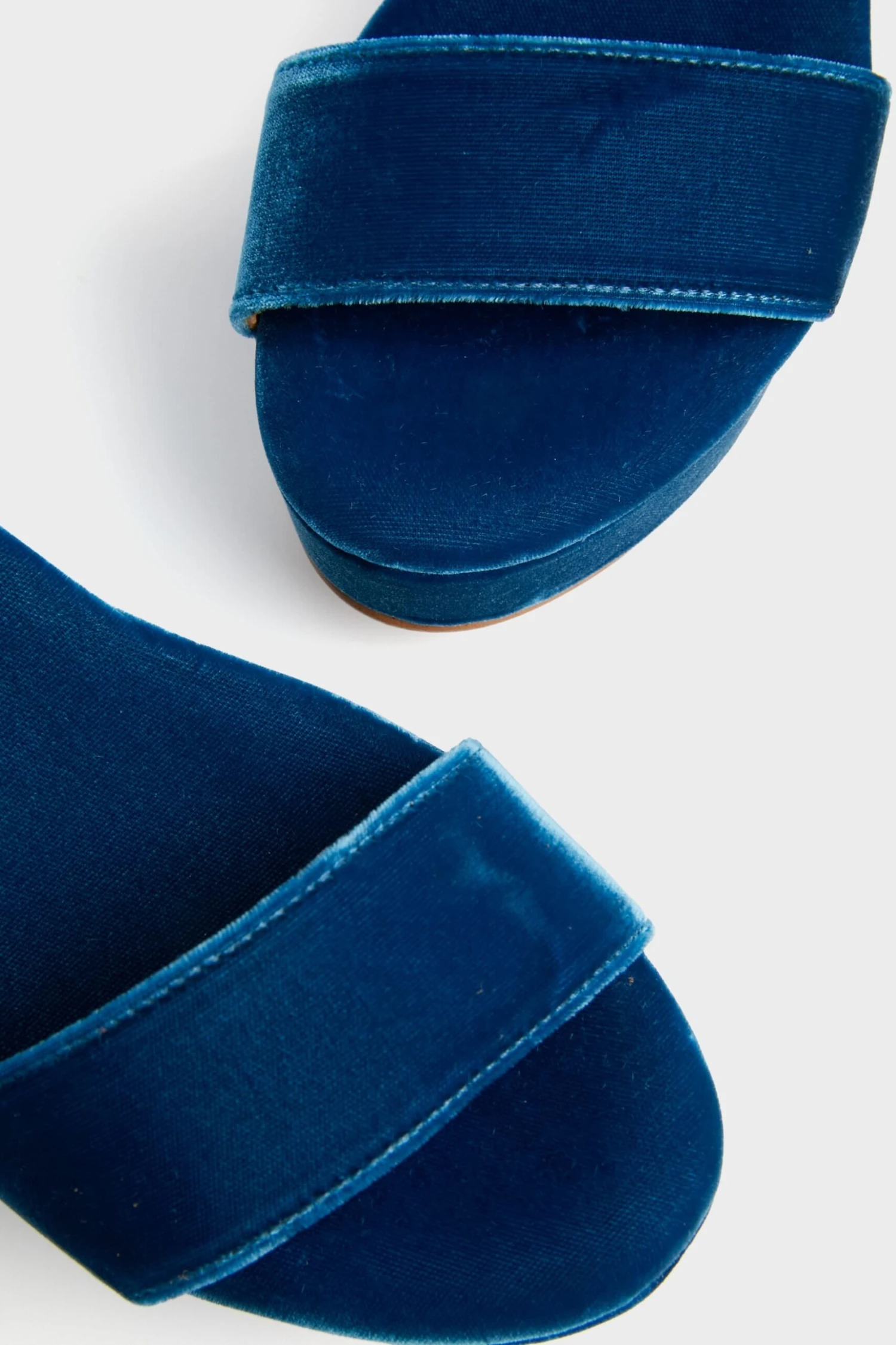 Indigo Girasol Velvet Platform Heels 5 Indigo Girasol Velvet Platform Heels - Image 5