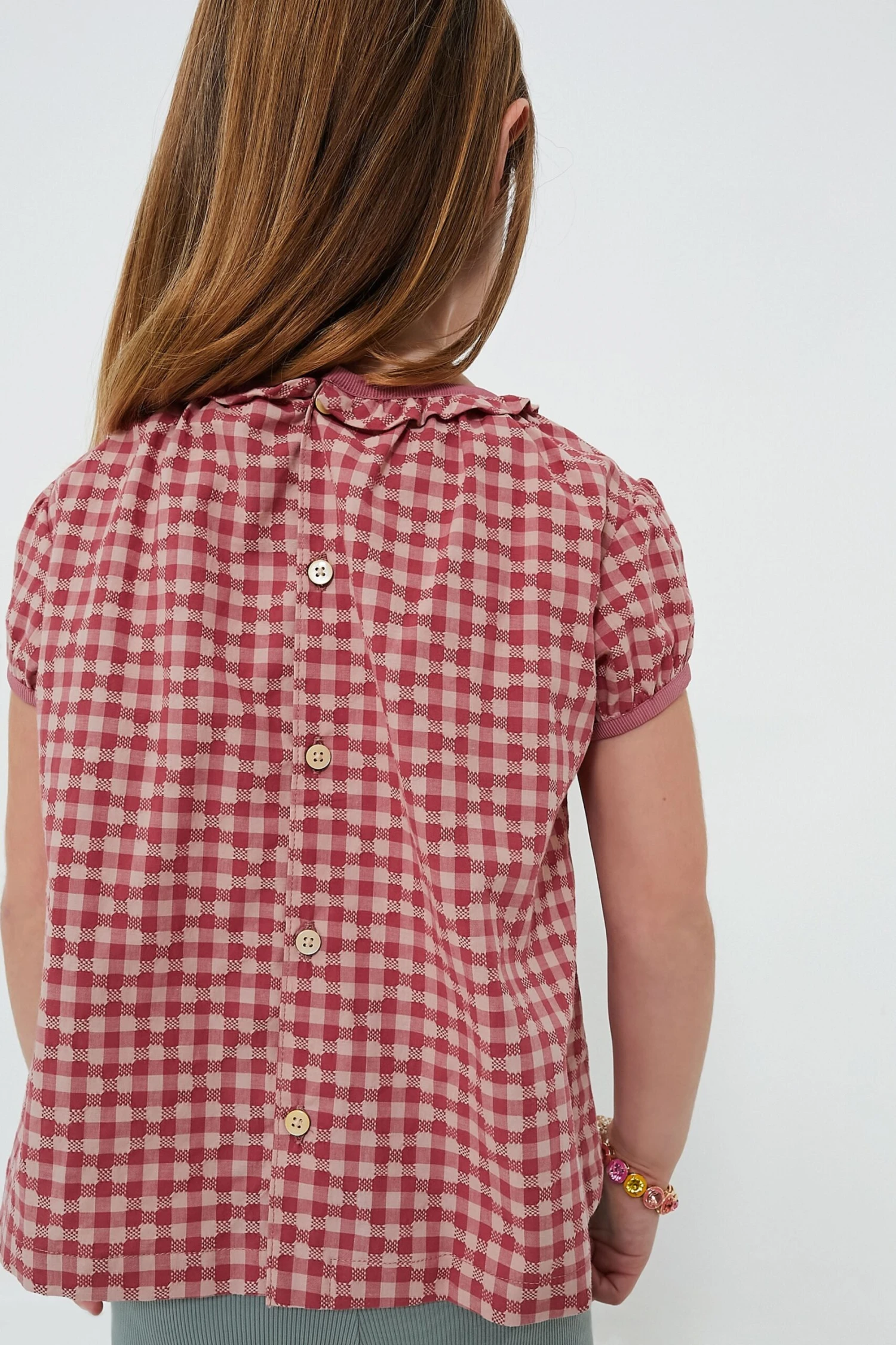 Pink Check Margaret Blouse 4 Pink Check Margaret Blouse - Image 4