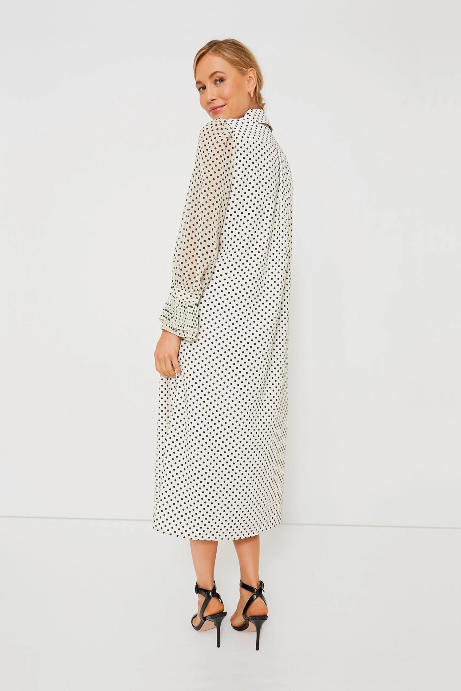 White Polka Dot Livia Dress 4 White Polka Dot Livia Dress - Image 4