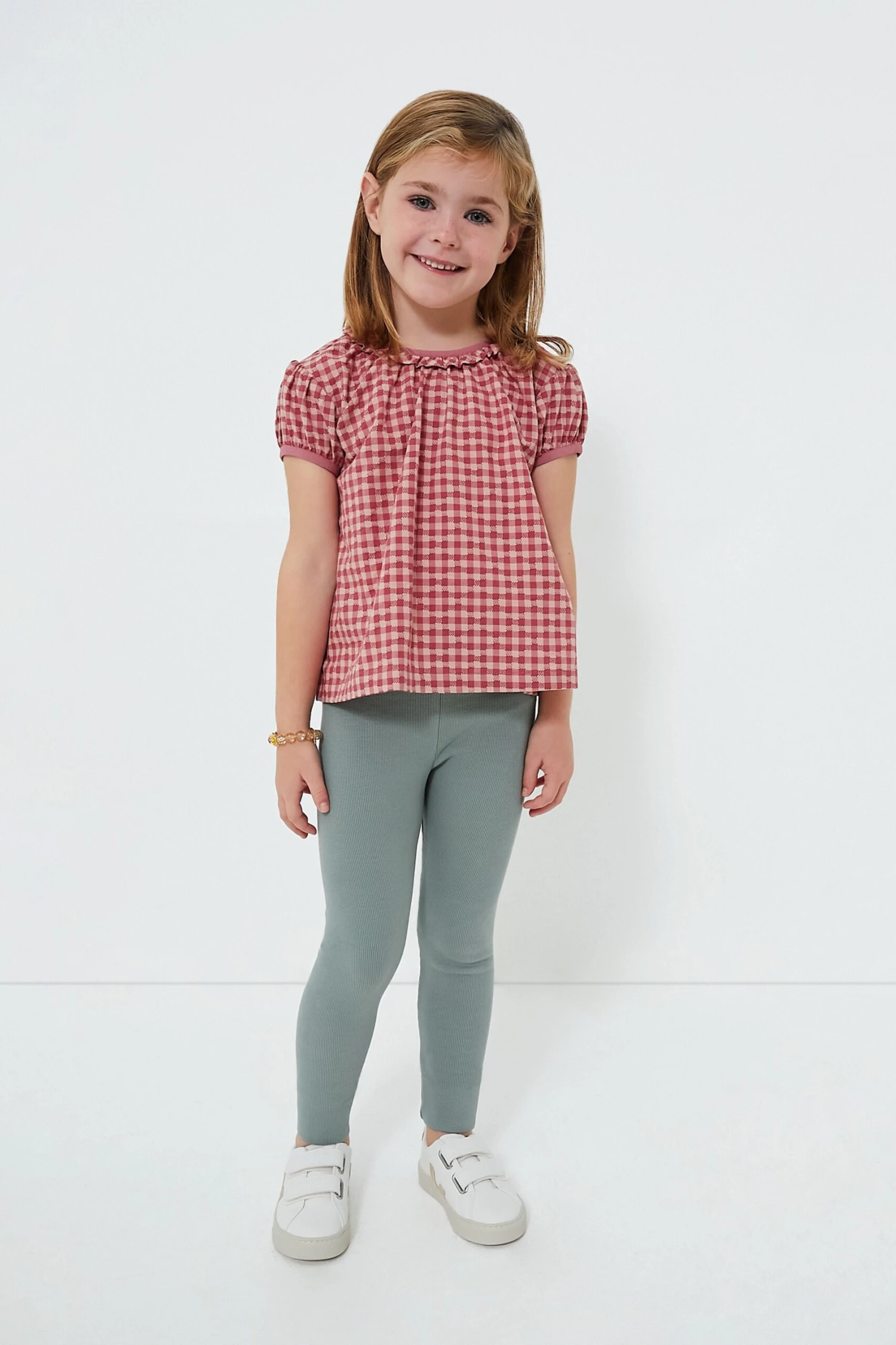 Pink Check Margaret Blouse 1 Pink Check Margaret Blouse