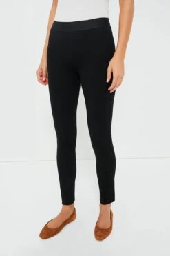 Black Ponte Layering Pant 3