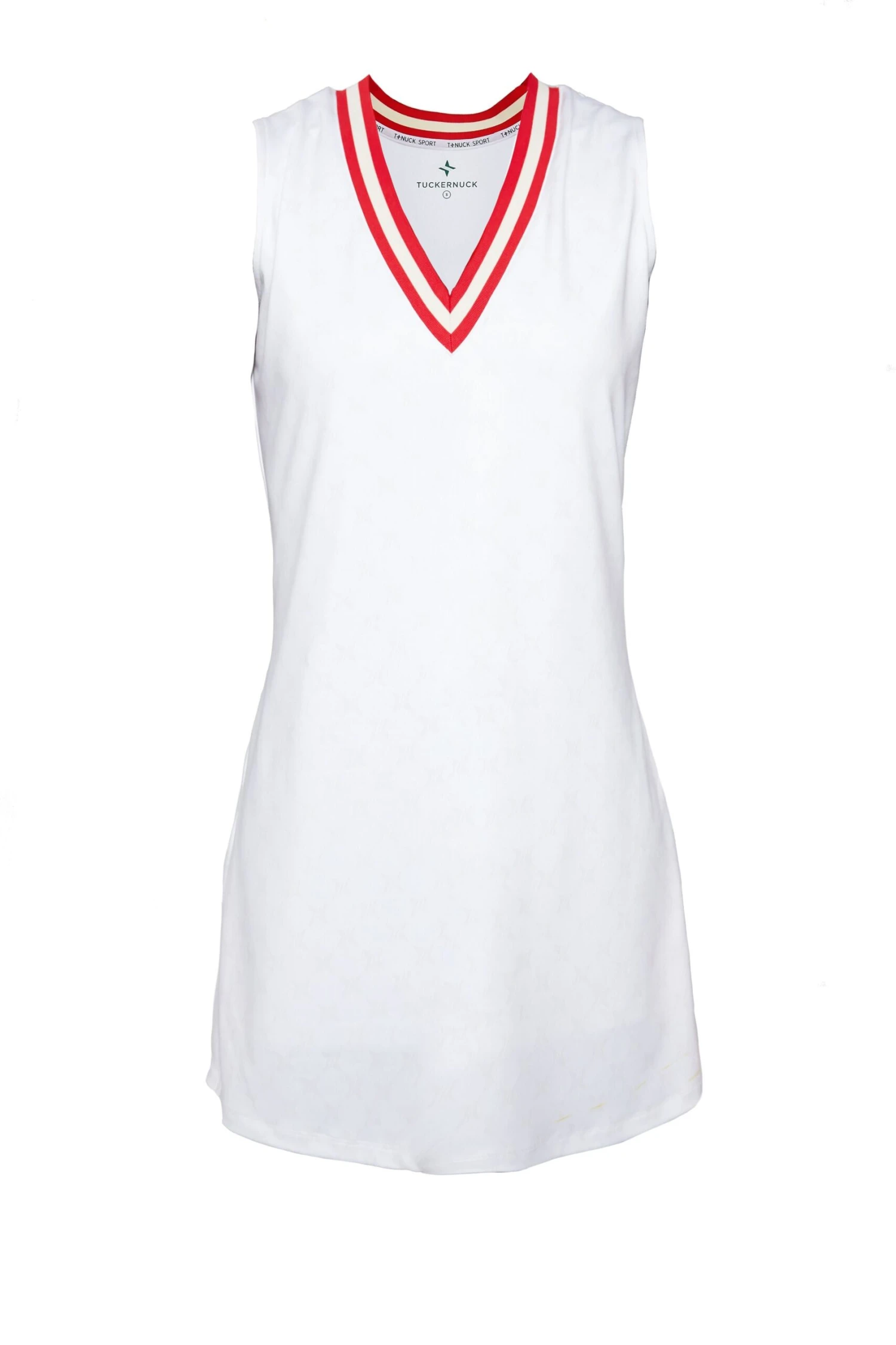 White And Retro Red Suzanne Tennis Dress 7 White And Retro Red Suzanne Tennis Dress - Image 7
