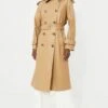 Veronica Beard Khaki Conneley Dickey Trench Coat