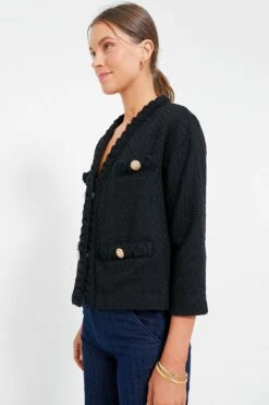 Black Clodagh Tweed Jacket -Outfit And Shoe Sales Store gntQ7KS92WMsKRcu4Fy2xTIOl7KhV24X 1
