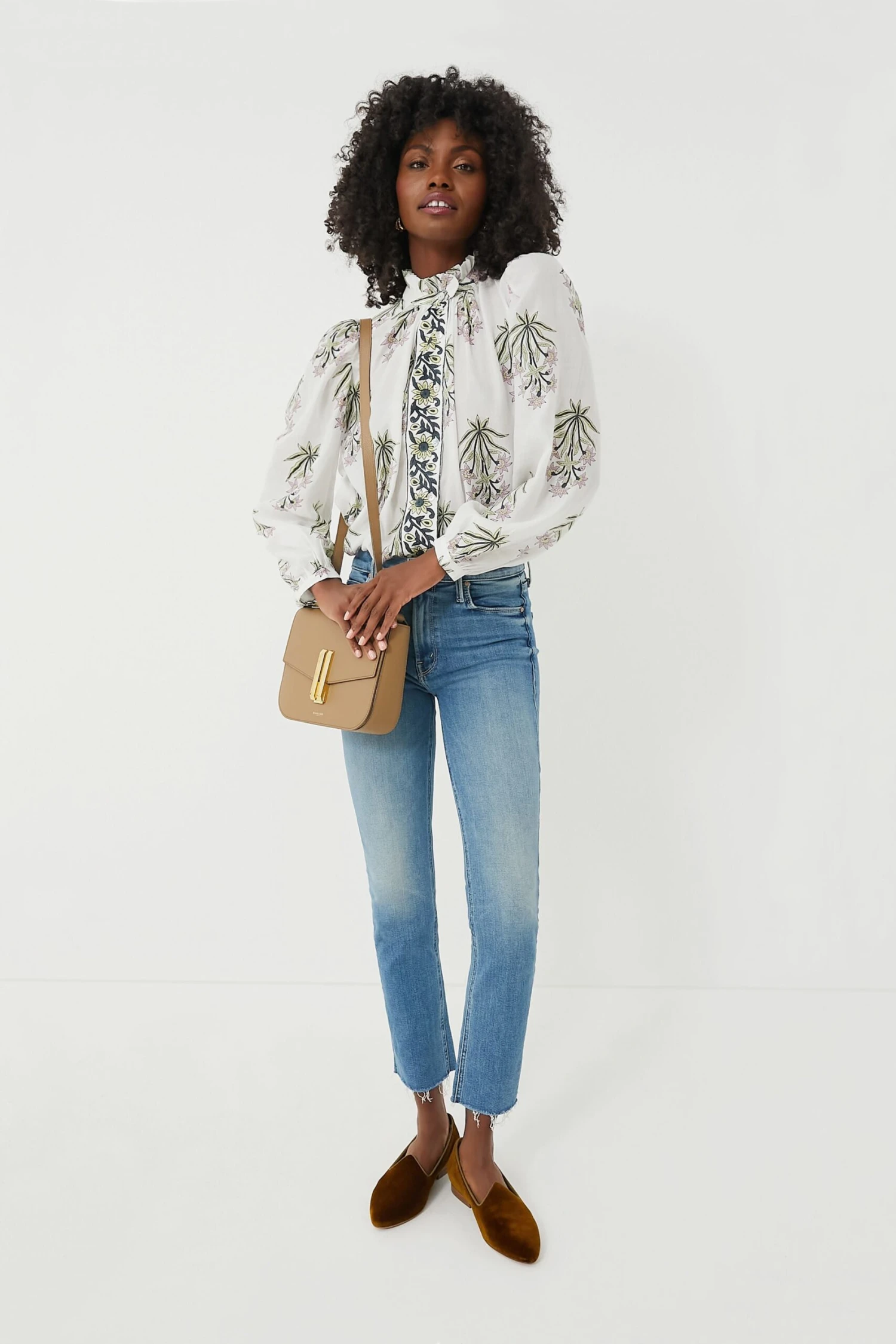 MOTHER Riding The Cliffside Mid Rise Dazzler Ankle Fray 2 MOTHER Riding The Cliffside Mid Rise Dazzler Ankle Fray - Image 2