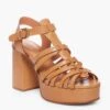 See By Chloé Light Brown Sierra Sandals