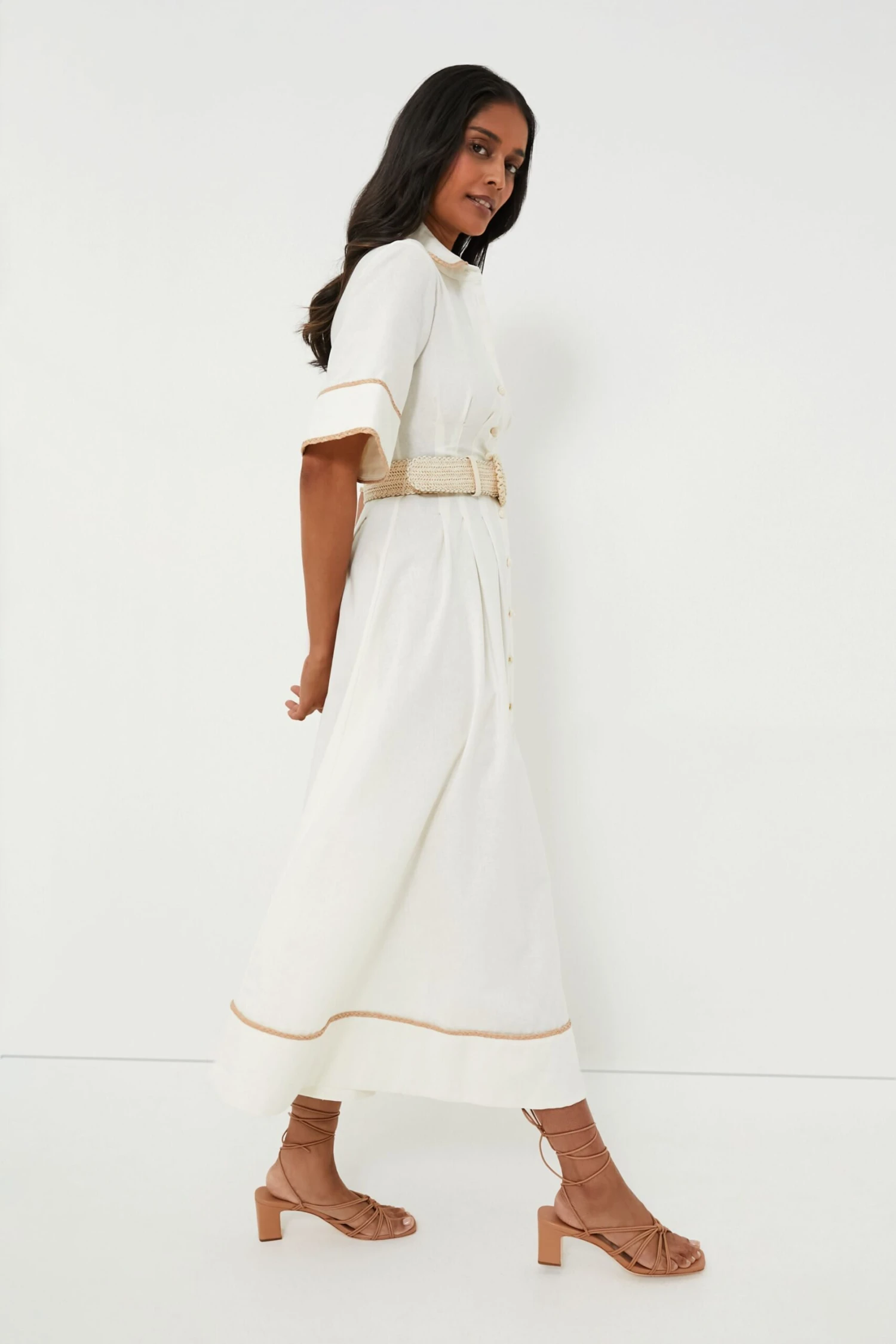 Off White Lucia Shirt Dress 3 Off White Lucia Shirt Dress - Image 3