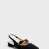 Black Suede Mandolin Flats