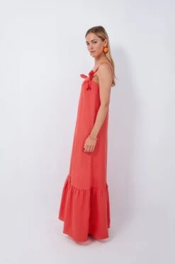 Red Cherry Bomb Solid Long Dress With Straps -Outfit And Shoe Sales Store hR96qzP5V8lwfT20JC33HpqlnIZyo5kW 1
