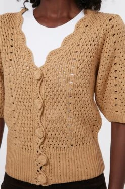 Tan Short Sleeve Alice Cardigan -Outfit And Shoe Sales Store hYILxlfRgz5a78EyOwQAzqqnZzeo5AoW 1