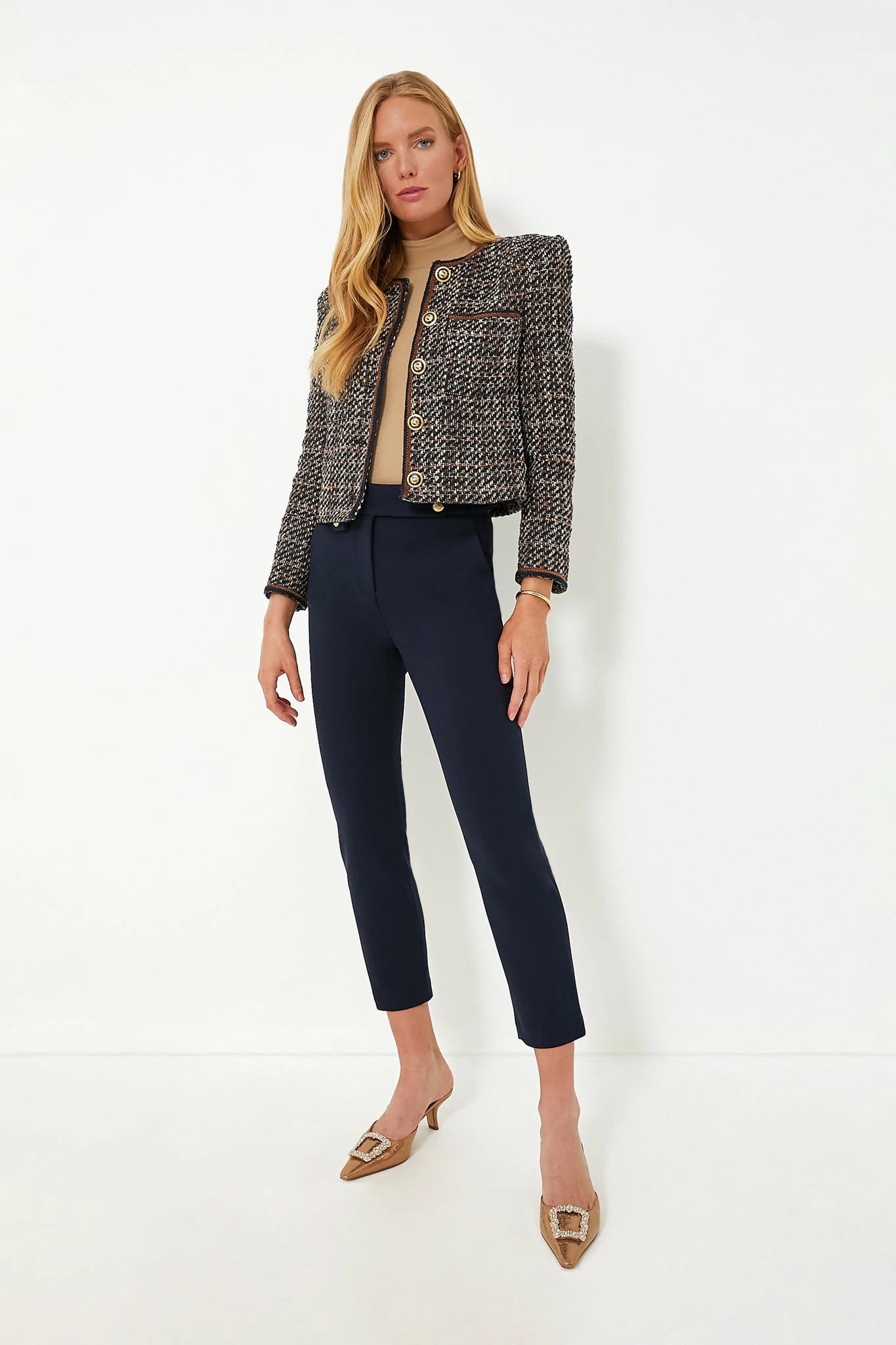 Veronica Beard Navy Multi Lars Jacket 2 Veronica Beard Navy Multi Lars Jacket - Image 2