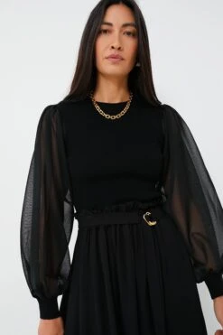 ULLA JOHNSON Noir Sabrina Pullover