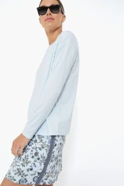 Light Blue Long Sleeve Ryan Boyfriend Tee -Outfit And Shoe Sales Store hnbZ4fM7cZMzUaAdjBaCXsFZTlxpM1K1 1