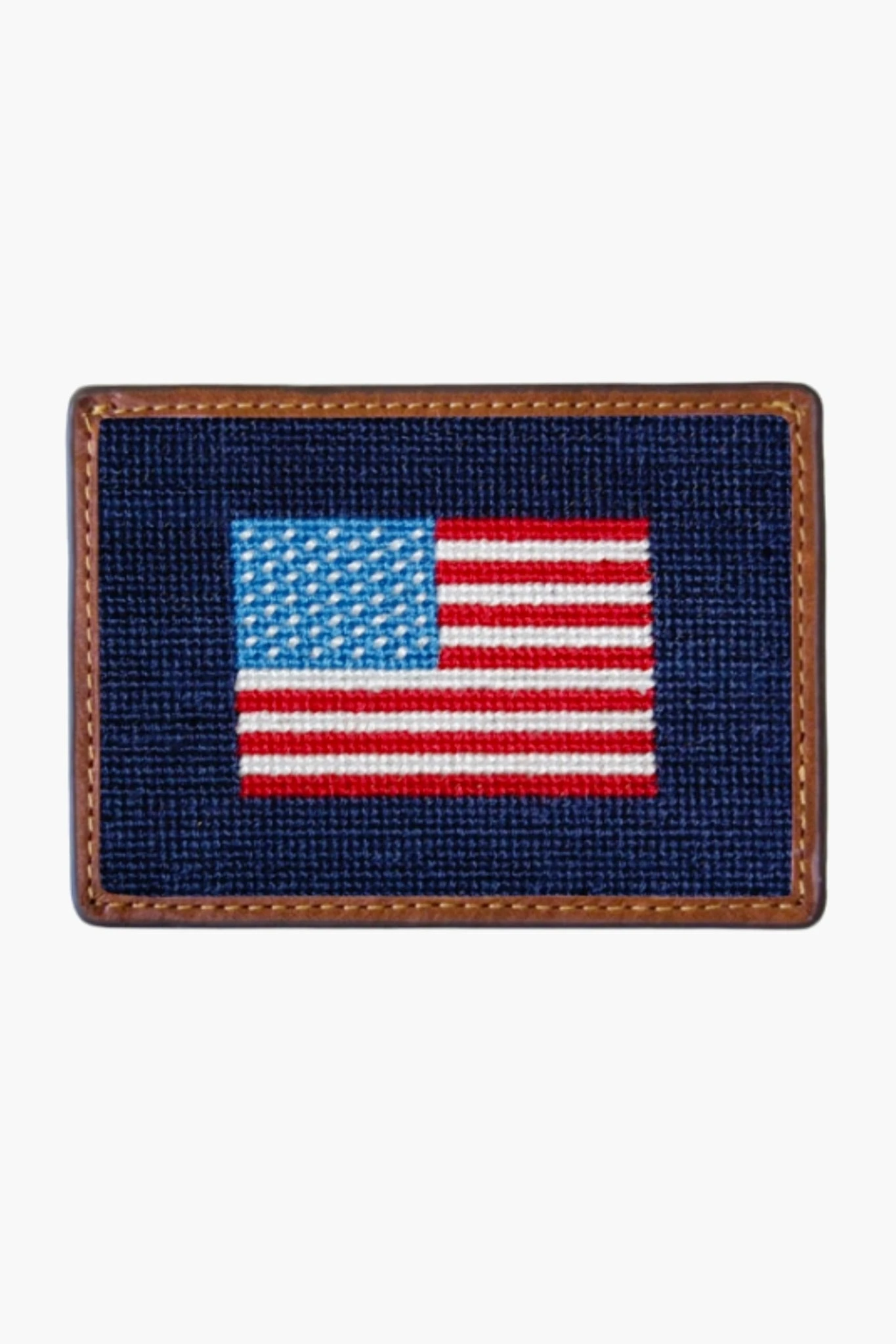 American Flag Needlepoint Credit Card Wallet 1 American Flag Needlepoint Credit Card Wallet