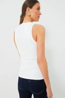 Veronica Beard White Jordyn Tank -Outfit And Shoe Sales Store iFfJO4cpWYoUSOPkHVBfTizx230vlcEx 1