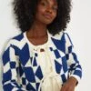 Multi Anais Crochet Long Sleeve Cardigan
