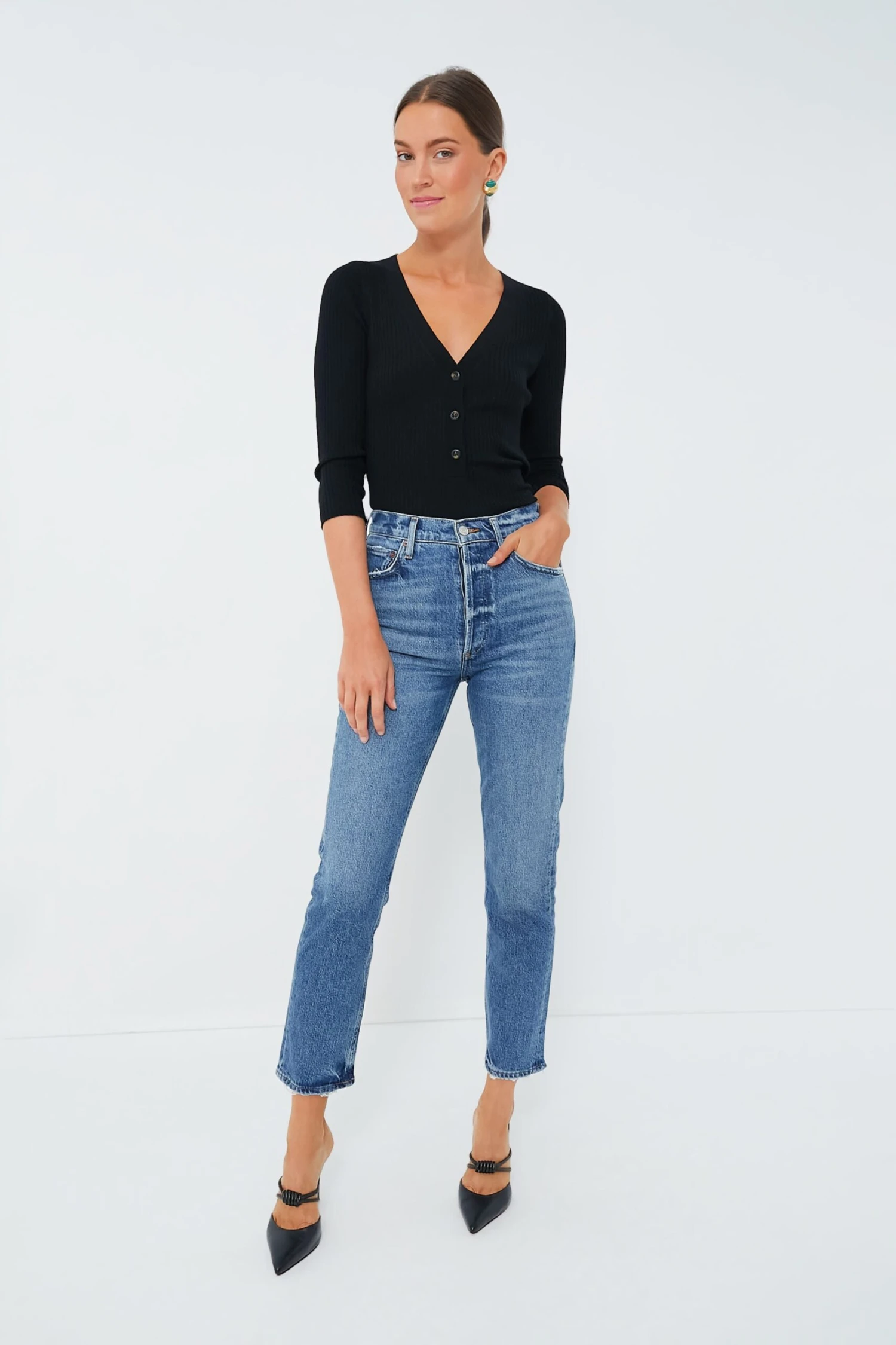 AGOLDE Moor Riley Long High Rise Straight 6 AGOLDE Moor Riley Long High Rise Straight - Image 6