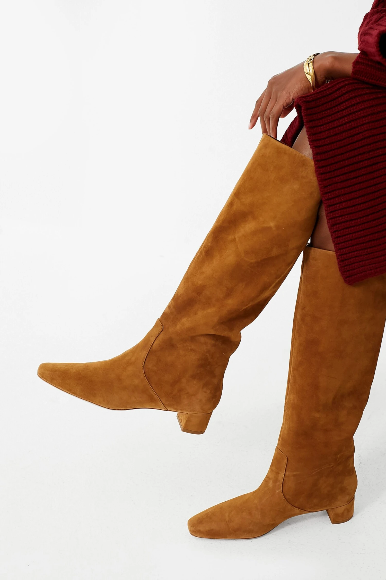Loeffler Randall Cacao Suede Indy Boots 3 Loeffler Randall Cacao Suede Indy Boots - Image 3