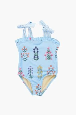 Blue Belle Field Floral Hero Suit
