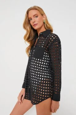 Solid & Striped Black Eyelet Oxford Tunic -Outfit And Shoe Sales Store ipT0oV7Rhgc62iiJibub05xRsWYD0uoN 1