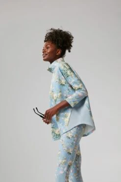 Breezy Blue Chintz Ally Swing Sweatshirt -Outfit And Shoe Sales Store jZnG2I7oZmR4BBLC96elADIxvOhPnIND 1