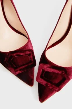 Bordeaux Velvet New Nada Heels -Outfit And Shoe Sales Store jzy2keIDfwiZPjbQhZugnNHEB3dSiQCd 1