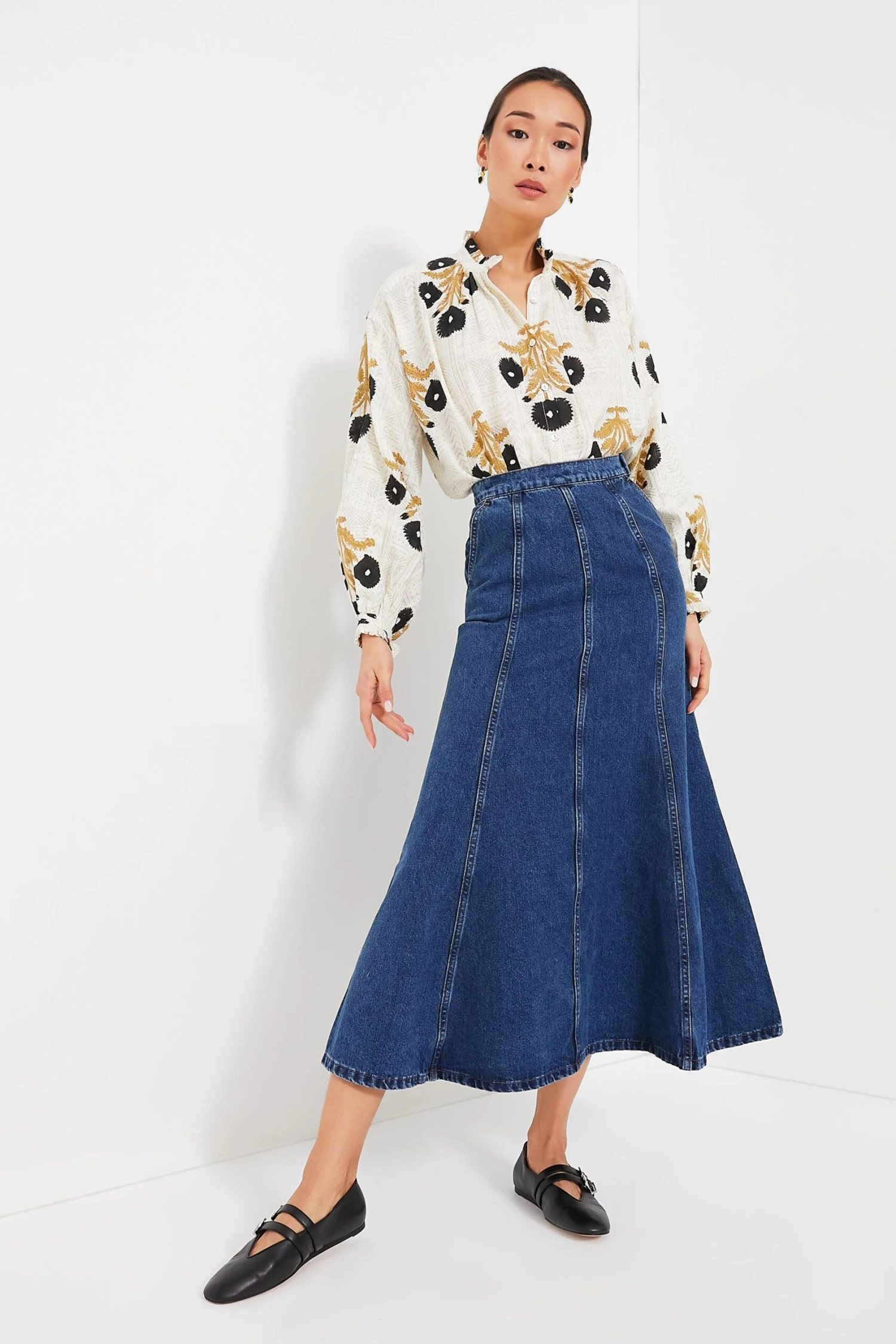 Black Leather Claudia Slippers 2 Black Leather Claudia Slippers - Image 2