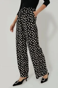 Painterly Dots Black Sharon Pants -Outfit And Shoe Sales Store kCatGlhtTKI9wqjvZ3x9UZEPX0I2dODp 1