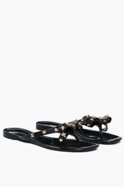 Black Jelly Bowtie Sandals 7 Black Jelly Bowtie Sandals -Outfit And Shoe Sales Store kIcTMtbYbpxJLTICYbcMcvQkC7FMbF1a 1