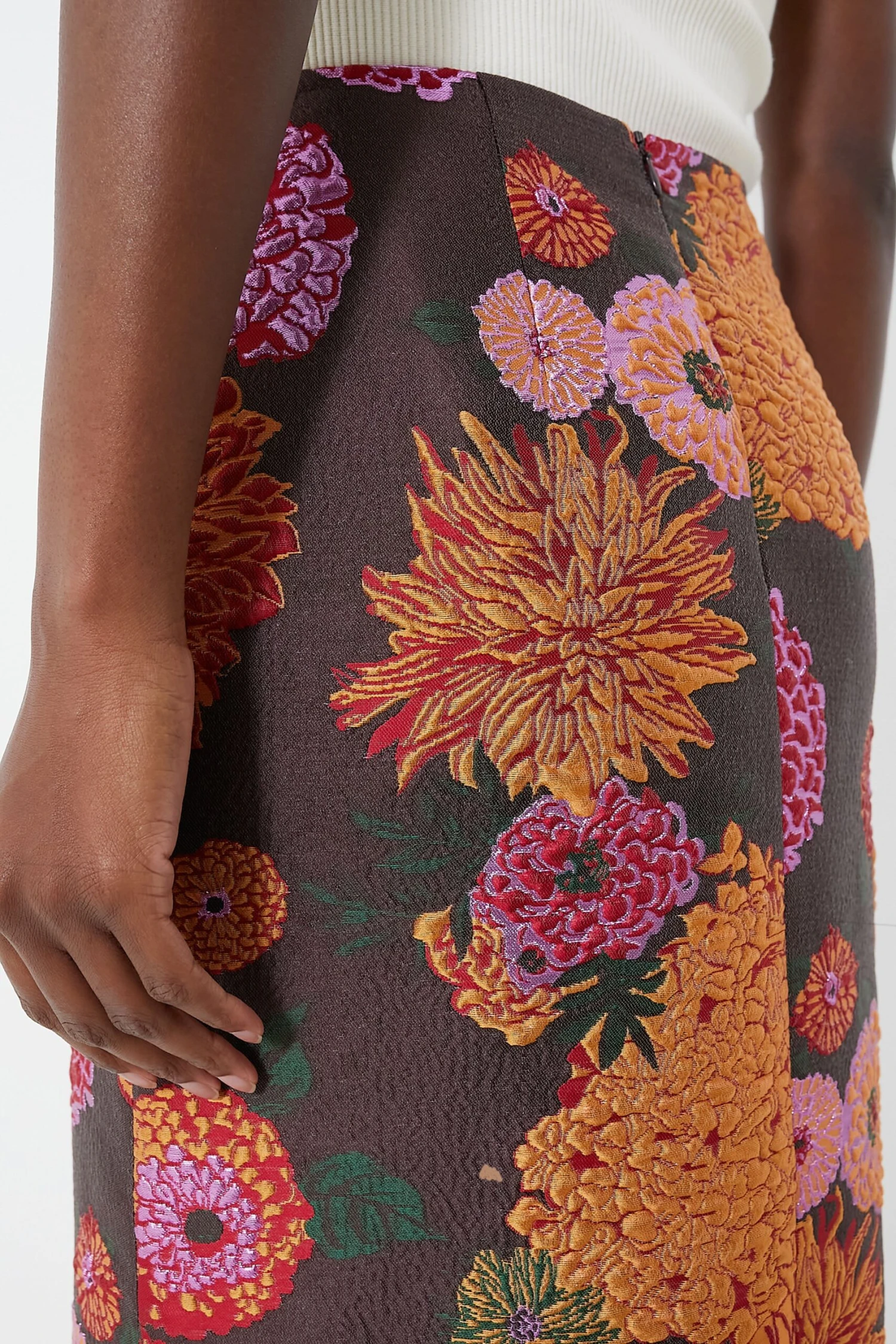 Jacquard Gyn Pencil Skirt 2 Jacquard Gyn Pencil Skirt - Image 2