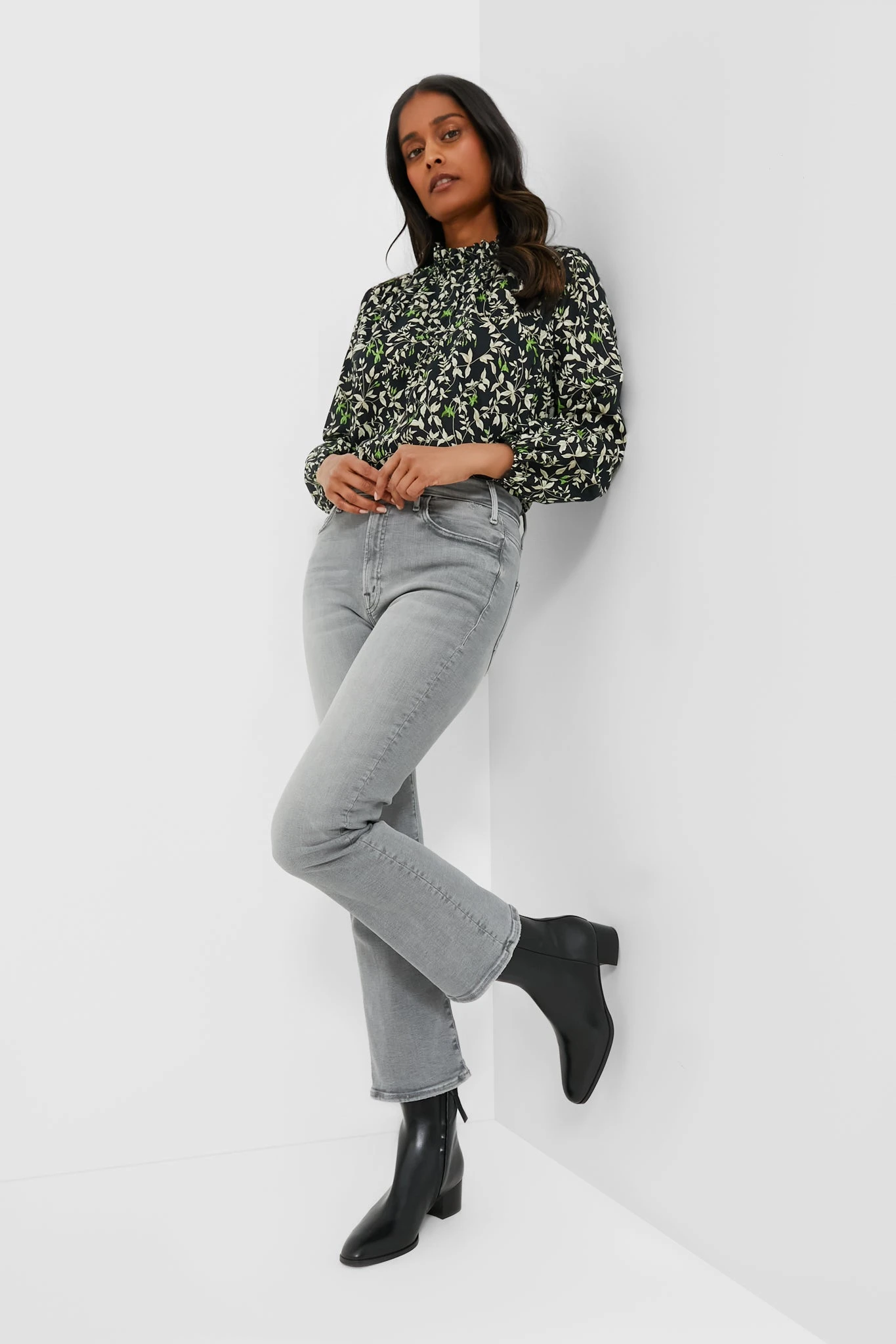 Black Calf Leather & Black Gros-Grain L'Irrequieta Boots 2 Black Calf Leather & Black Gros-Grain L'Irrequieta Boots - Image 2