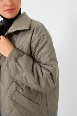 Ganni Fallen Rock Shiny Quilt Jacket -Outfit And Shoe Sales Store kkZi63afNHNhKiggsctoFARcN6iqtQgC 1