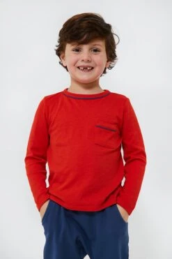 Oso Red Edward Long Sleeve Tee