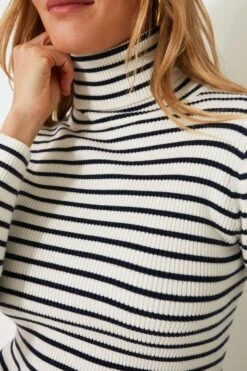 Navy Stripe Arlo Ribbed Turtleneck 9 Navy Stripe Arlo Ribbed Turtleneck -Outfit And Shoe Sales Store l8Je6CT77U3mCYnl6XGZdTEEQIGofJOd 1