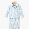 Kids Light Blue Gingham Pajama Set