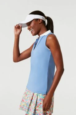 Boogie Down Blue Sleeveless Caroline Polo -Outfit And Shoe Sales Store mWEnbCAfFLi7YJdMIRQ4rUkQNhdXuQnP 1