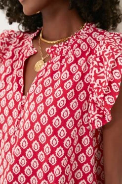 Vineyard Vines Lighthouse Red Tile Ruffle Top -Outfit And Shoe Sales Store mZ0CgOUQrCzBC9fkaCGOADEzLzMGq14w 1 88e74f9e 13a2 4314 ac78 df2e95d51111